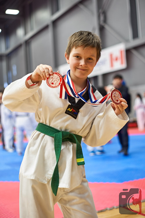 a boy won two medals